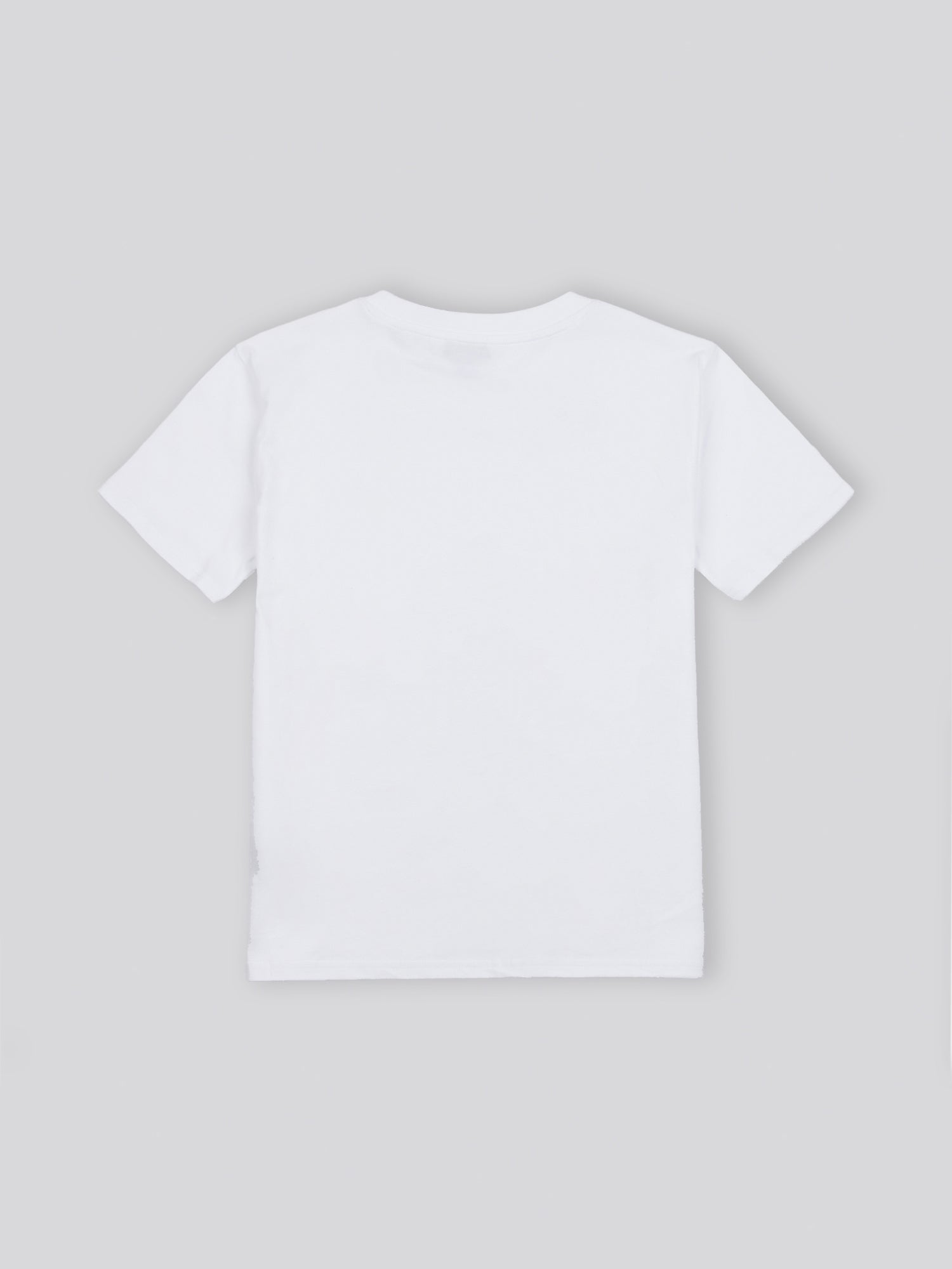 Womens Double Horsemen Print Crew Neck T-Shirt in Bright White