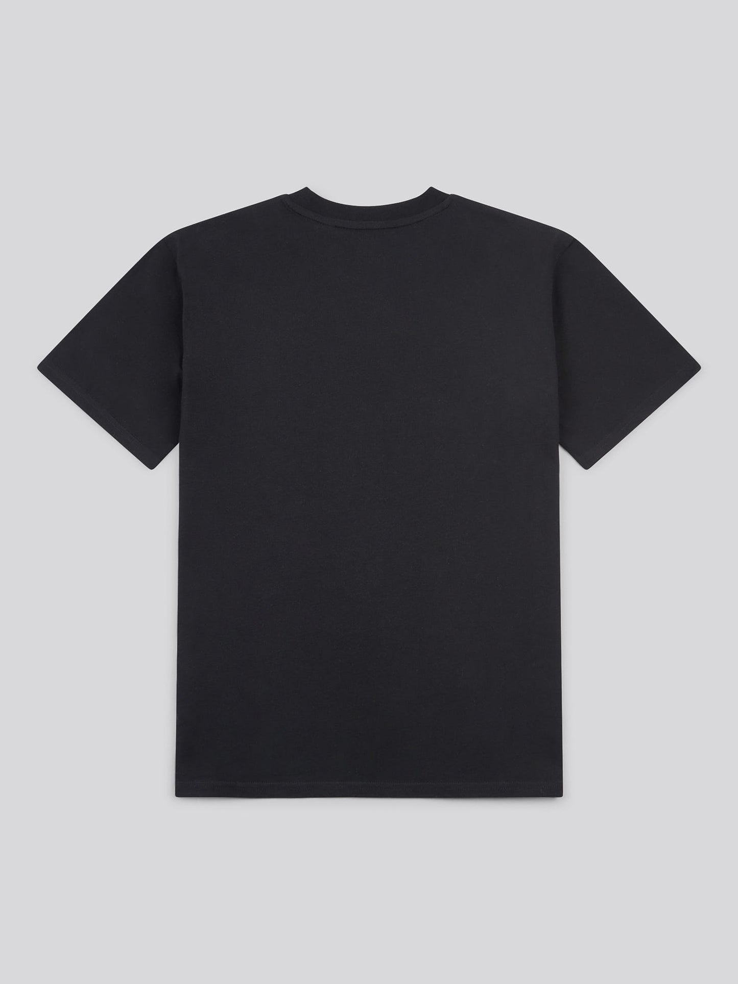 Womens Double Horsemen Print Crew Neck T-Shirt in Black