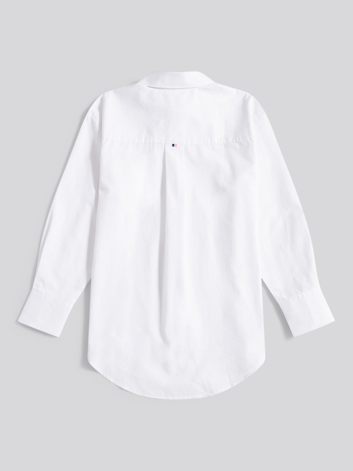 Womens Cotton Poplin Loose Fit Shirt in Bright White