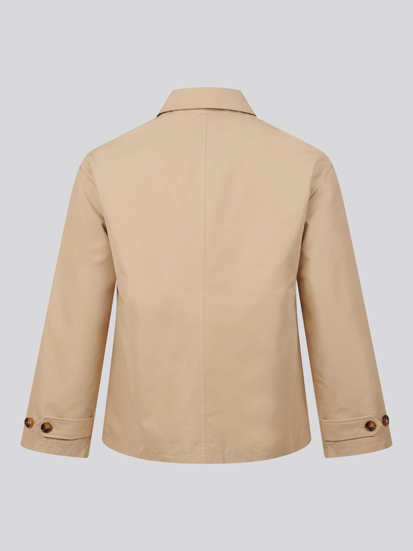 Womens Water Resistant Short Trench Coat Iris Cream