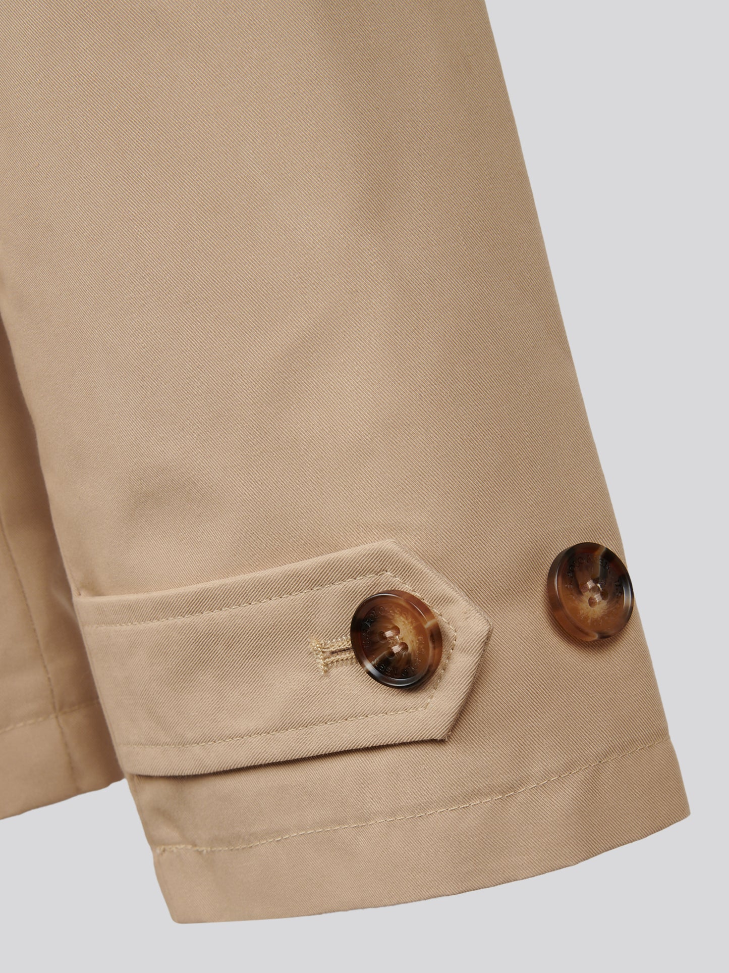 Womens Water Resistant Short Trench Coat Iris Cream