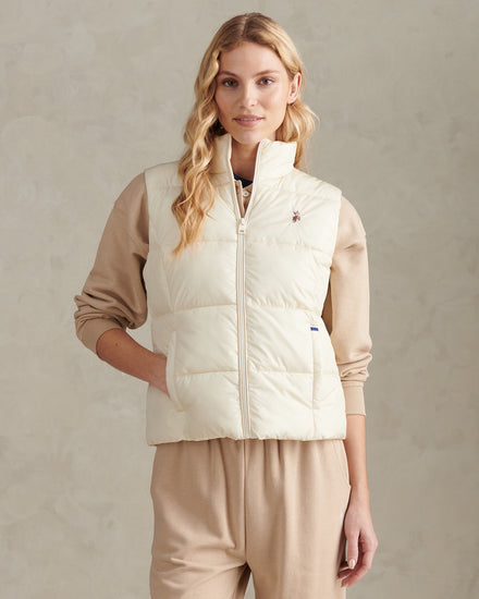 Womens Lightweight Puffer Gilet Marshmallow