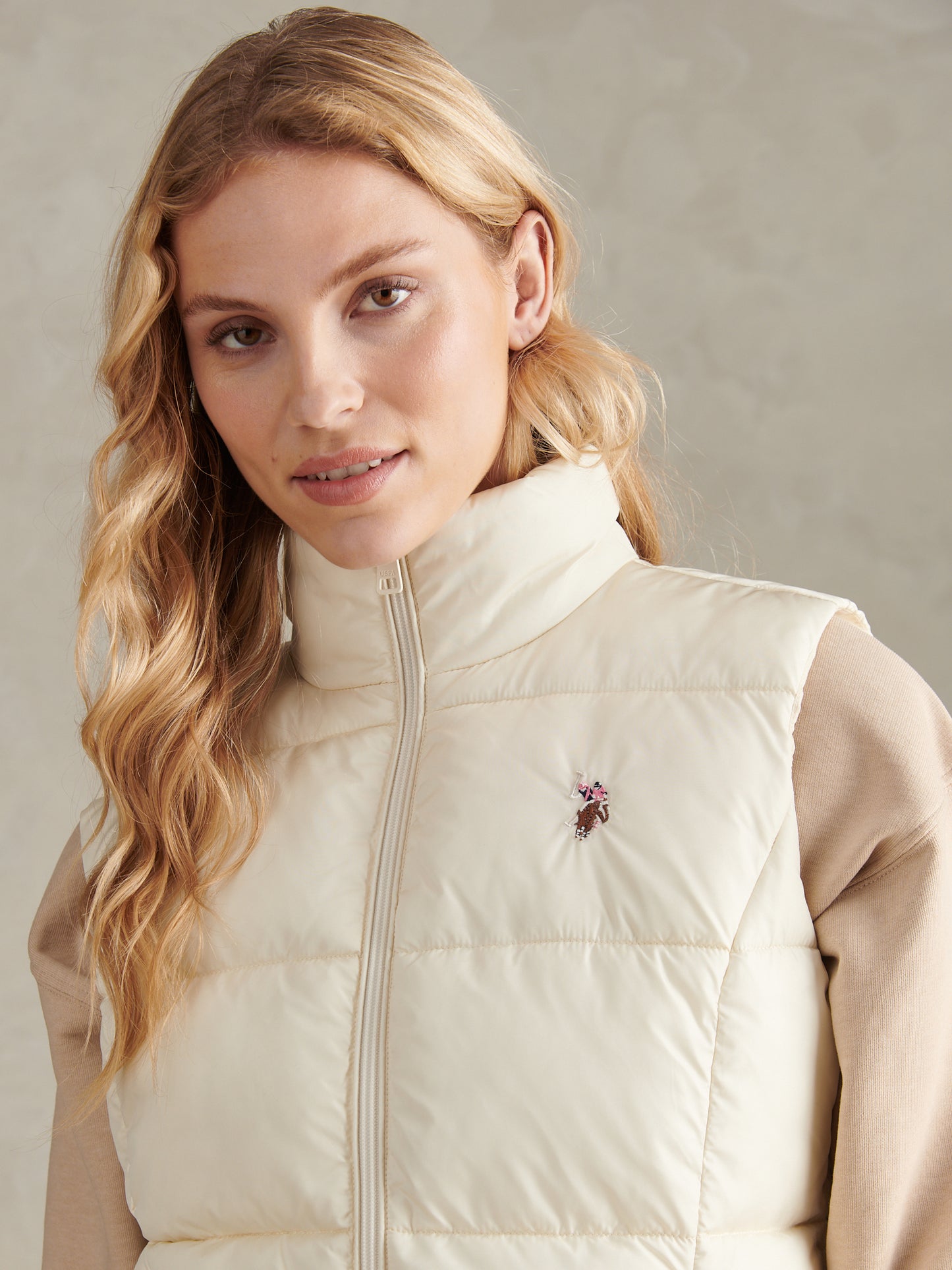 Womens Lightweight Puffer Gilet Marshmallow