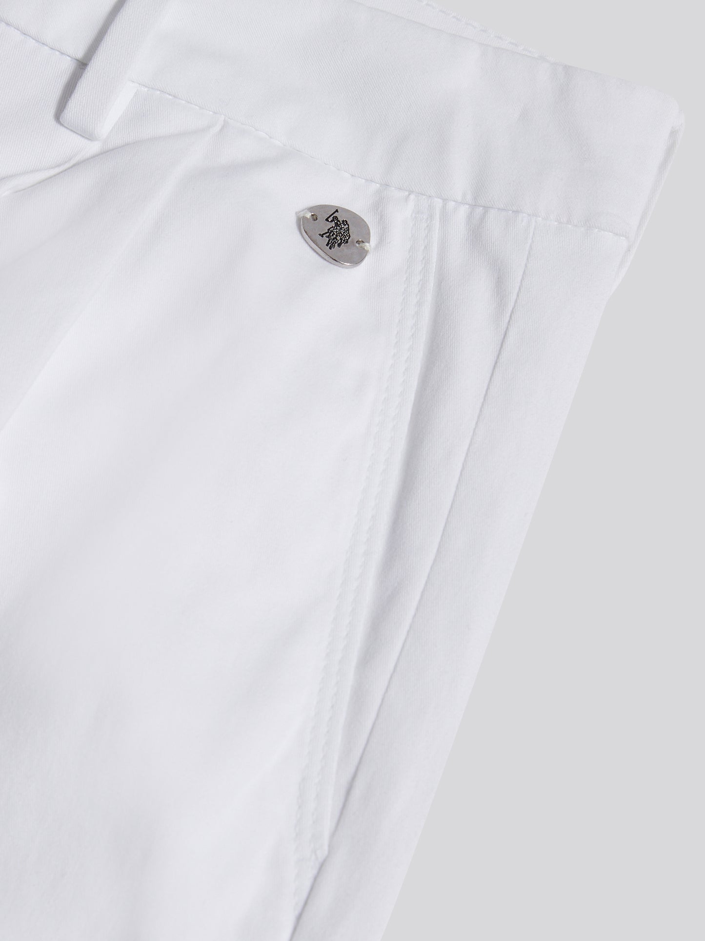 Womens Full Length Wide Leg Trousers Bright White