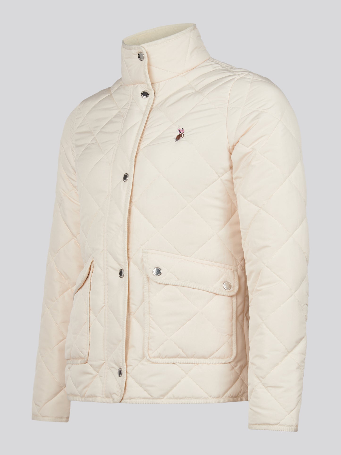 Womens Diamond Quilted Jacket Marshmallow