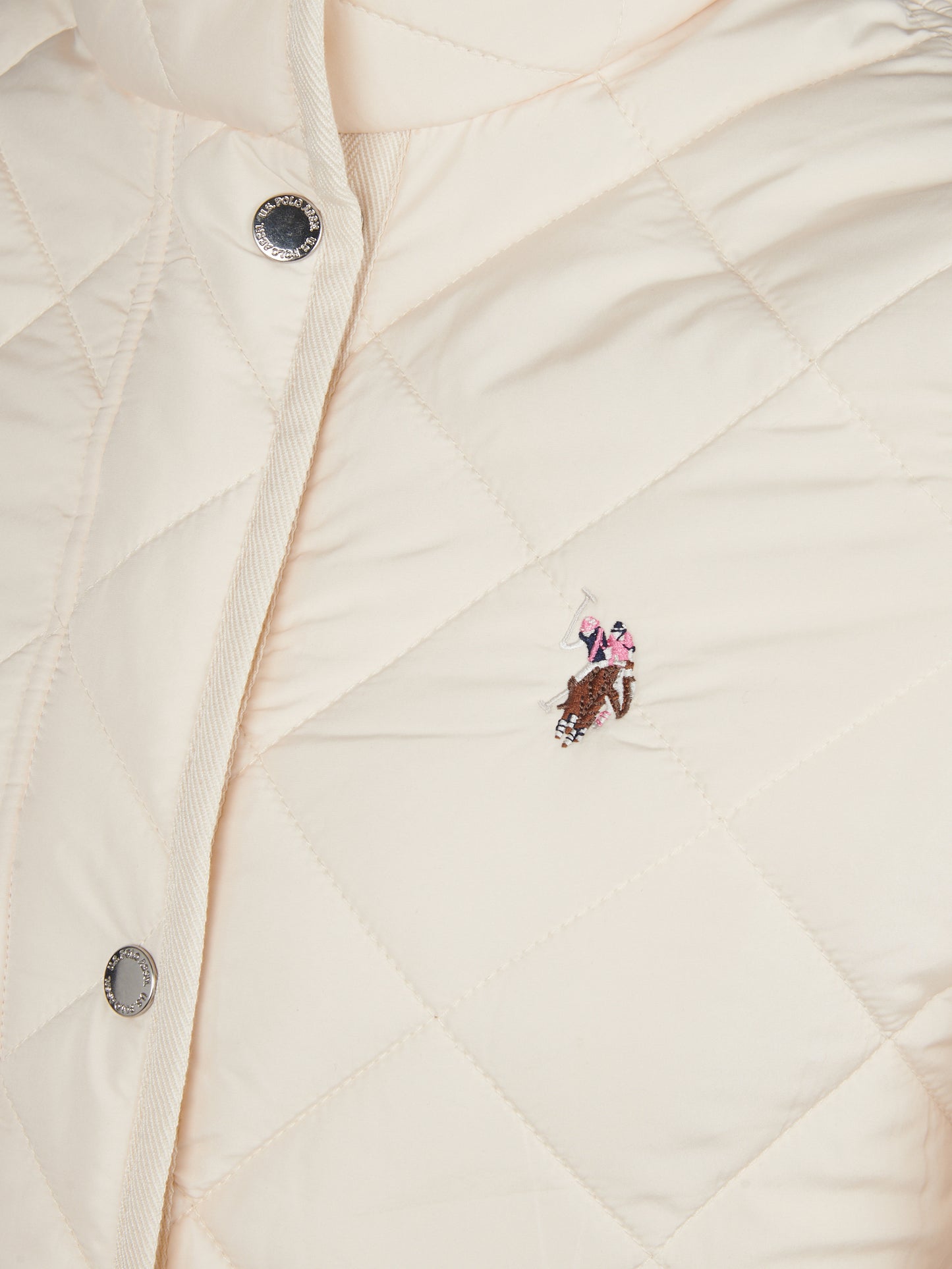 Womens Diamond Quilted Jacket Marshmallow