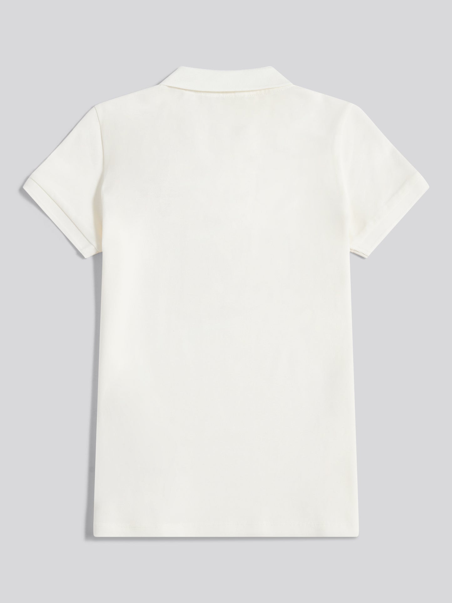 Womens Heritage Logo Pique Polo Shirt Marshmallow