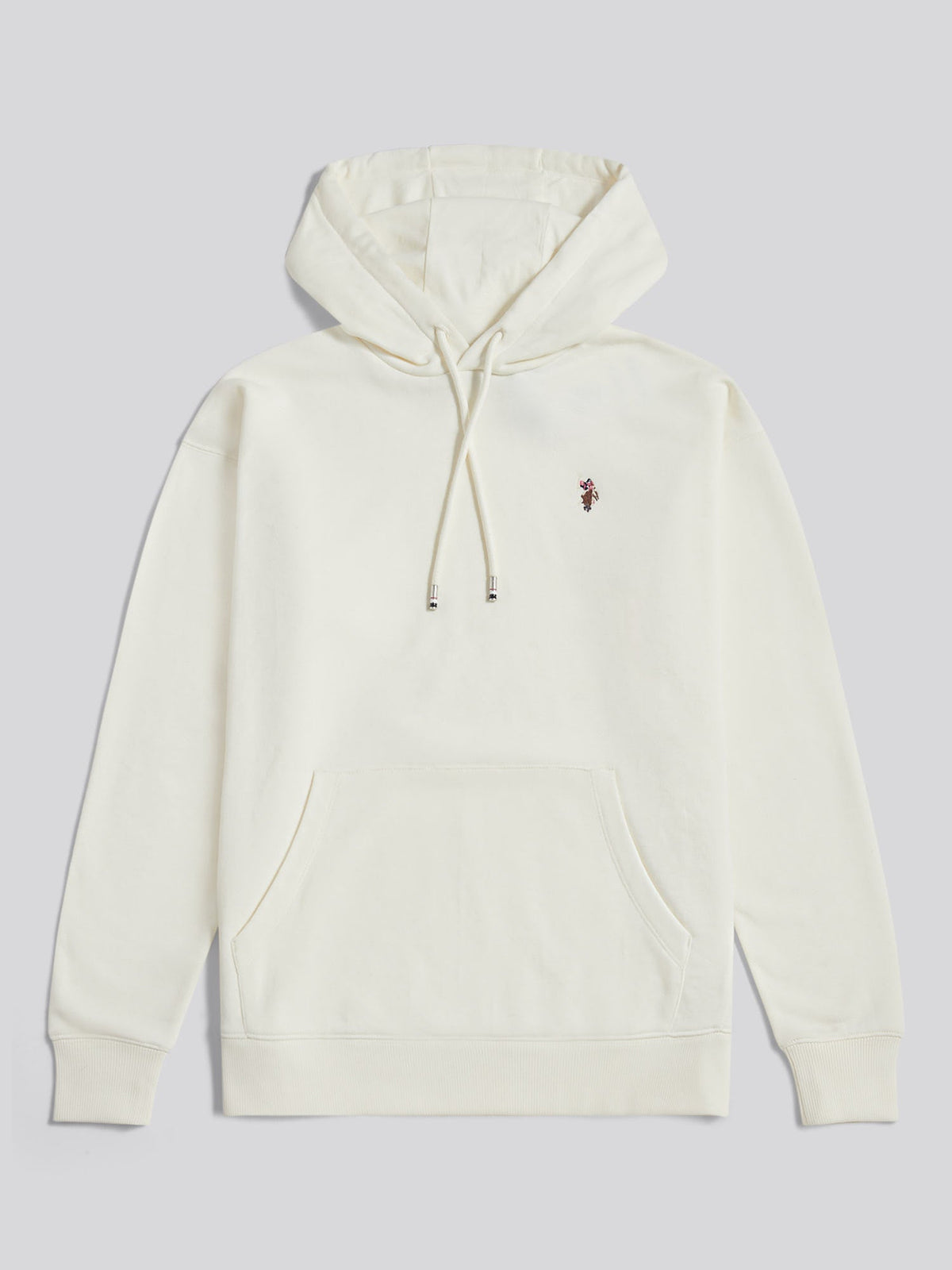 Womens Double Horsemen Logo Hoodie Marshmallow